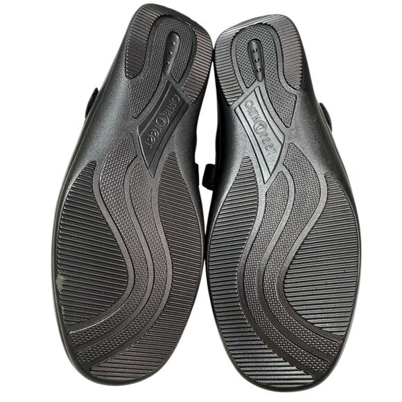 Orthofeet Women's Springfield Stretchable Black Mary Janes Shoes Sz 10.5 WIDE - Picture 8 of 10
